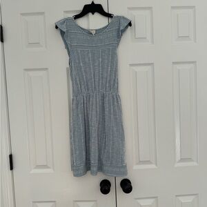 Caution To The Wind Blue Striped Dress